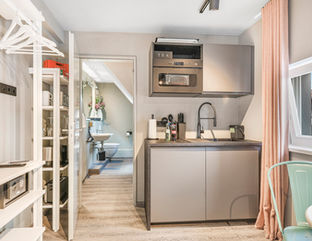 moderne Ferienwohnung Ottensoos, moderne Ferienwohnung Hersbrucker Schweiz für 2 Personen, Küchenzeile