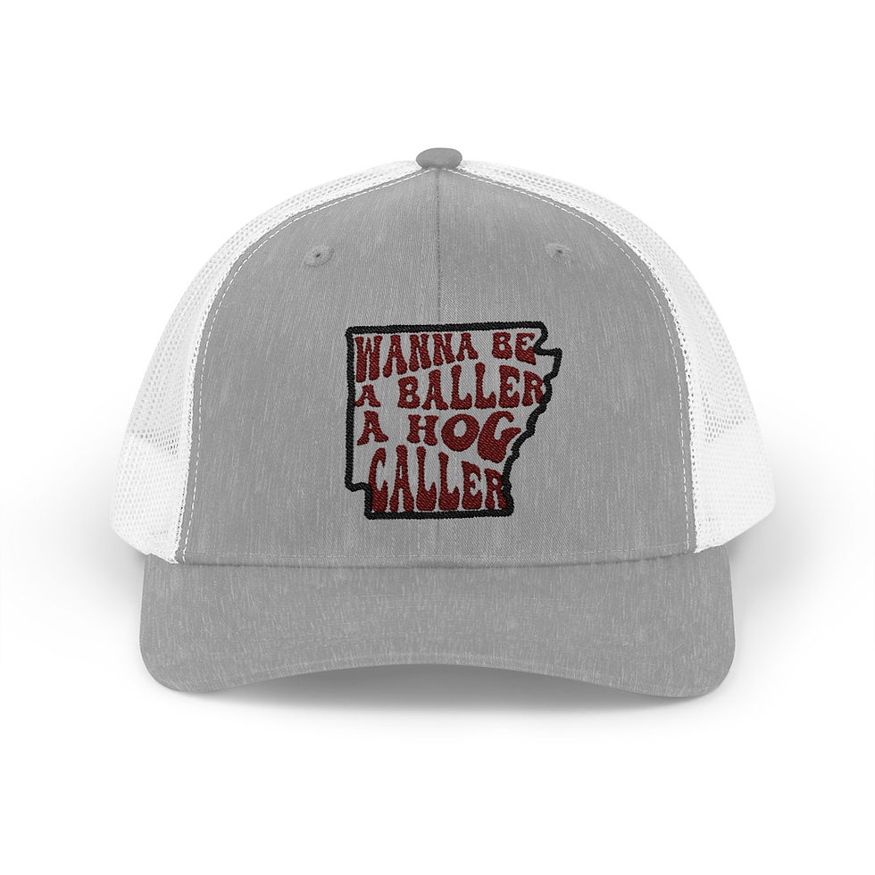 Thumbnail: Arkansas Wanna Be a Baller Trucker Cap 