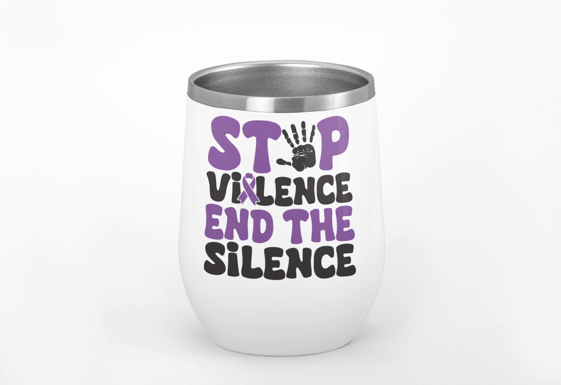 Stop the Violence 12oz Wine Tumbler