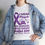 Thumbnail: Unisex Heavy Cotton Tee - I Wear Purple for Domestic Violence Awareness