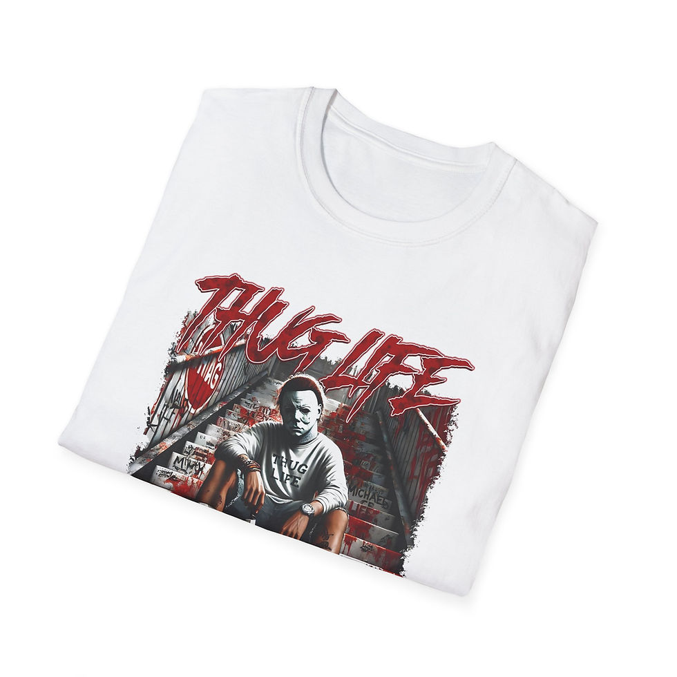 Thumbnail: Red Thug Life Unisex Softstyle T-Shirt, 