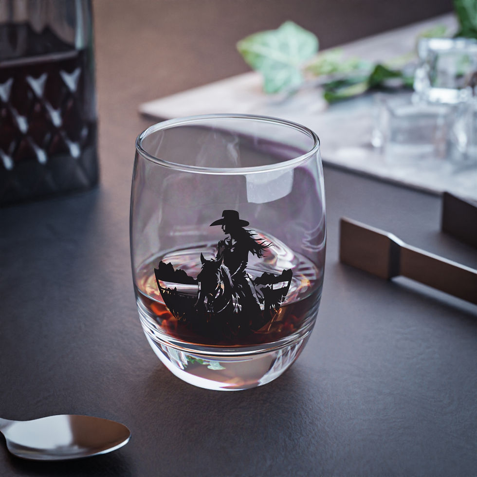 Thumbnail: Rustic Cowgirl Whiskey Glass
