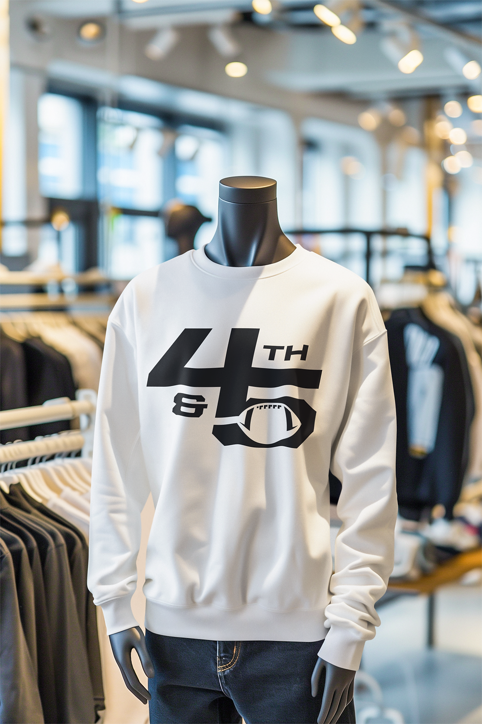 Thumbnail: 4th & 5 Black Logo Sweatshirt