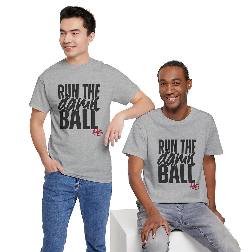 Thumbnail: Unisex Heavy Cotton Tee - "Run the Damn Ball"