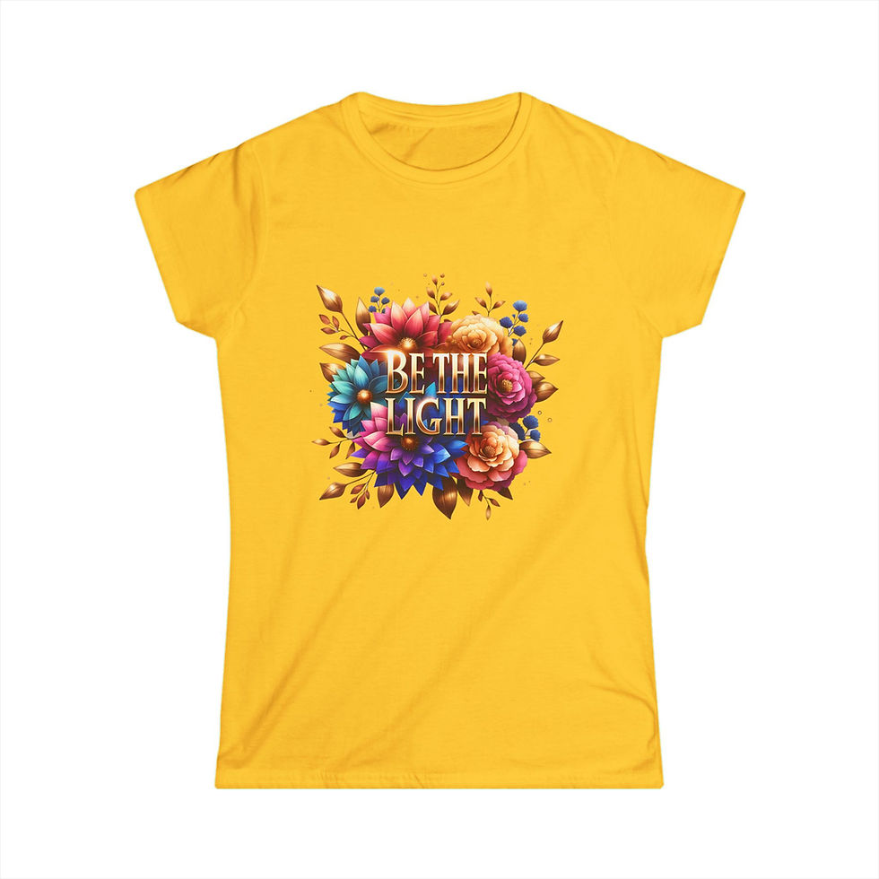 Thumbnail: Be the Light Floral Women's Softstyle Tee, 