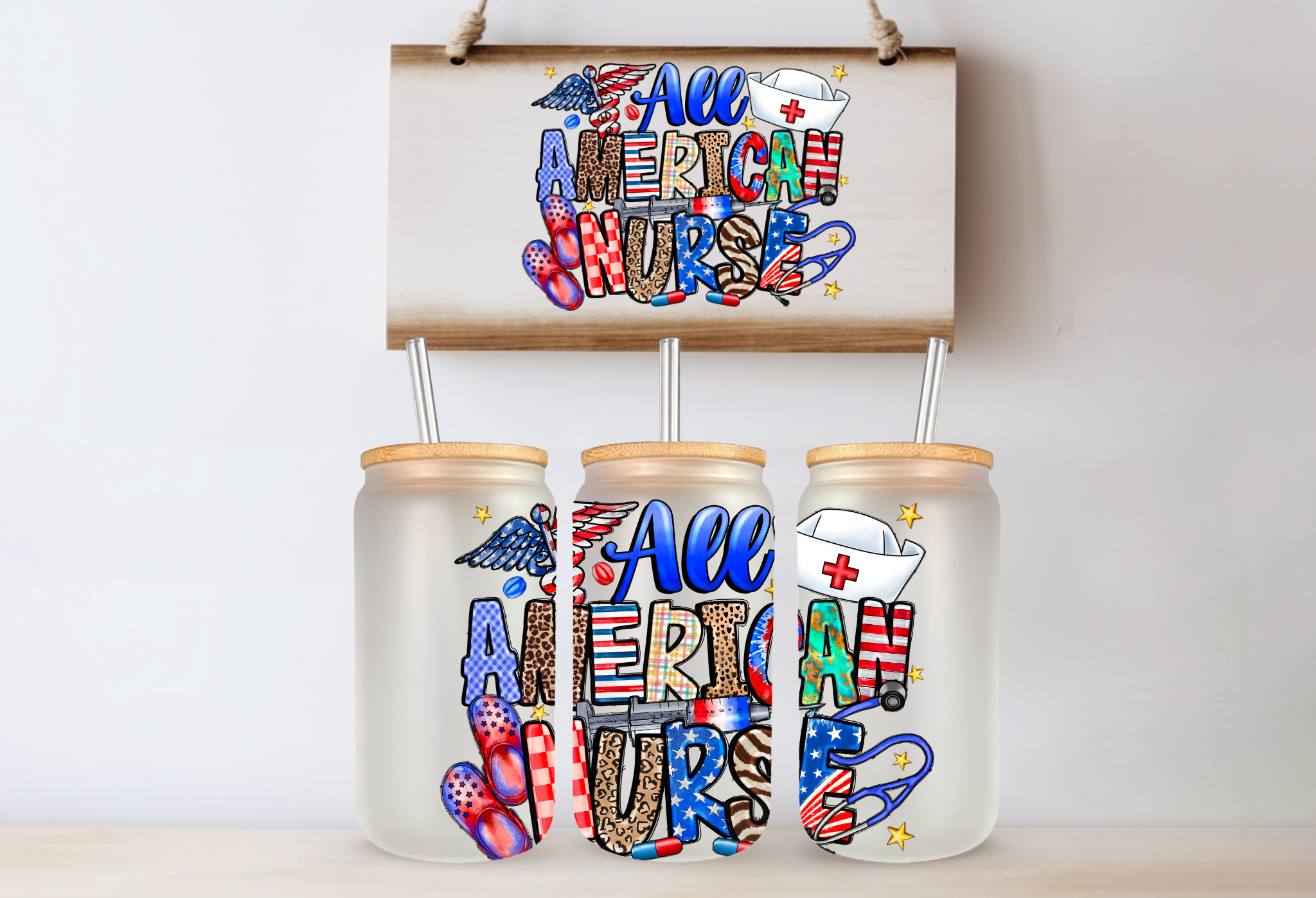 American Nurse 16oz Libby