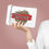Thumbnail: Leopard Print Razorbacks Clutch Bag, 