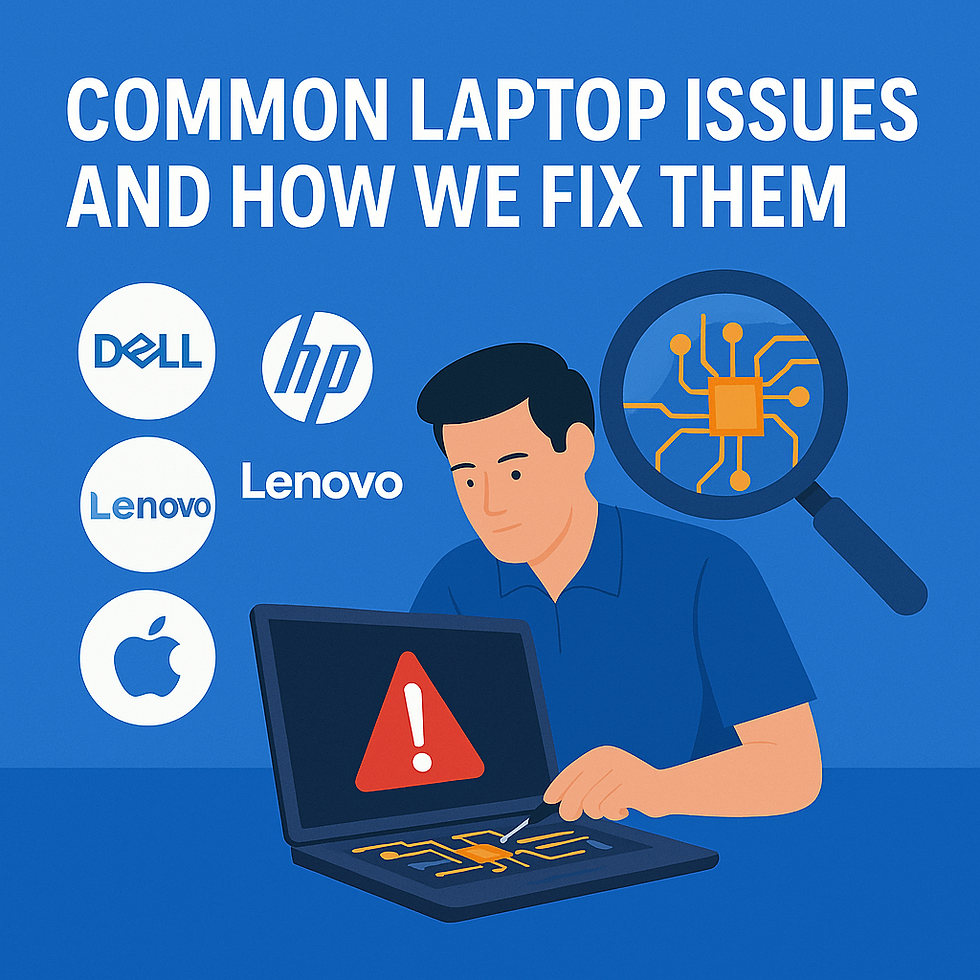 Dell, HP, Lenovo, Apple Laptop Repair in Hyderabad, Bangalore, Odisha