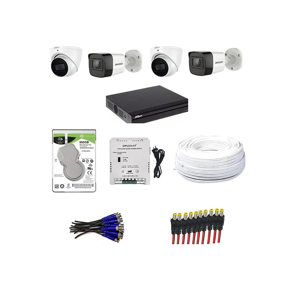 HIKVISION 2MP  4 CAMERA SETUP
