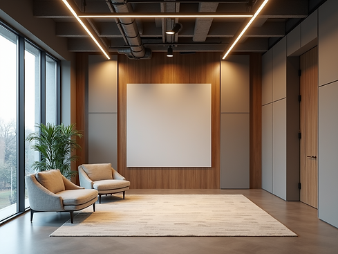 Professional-acoustics-installation-in-a-modern-office-with-dramatic-lighting-and-clean-ge