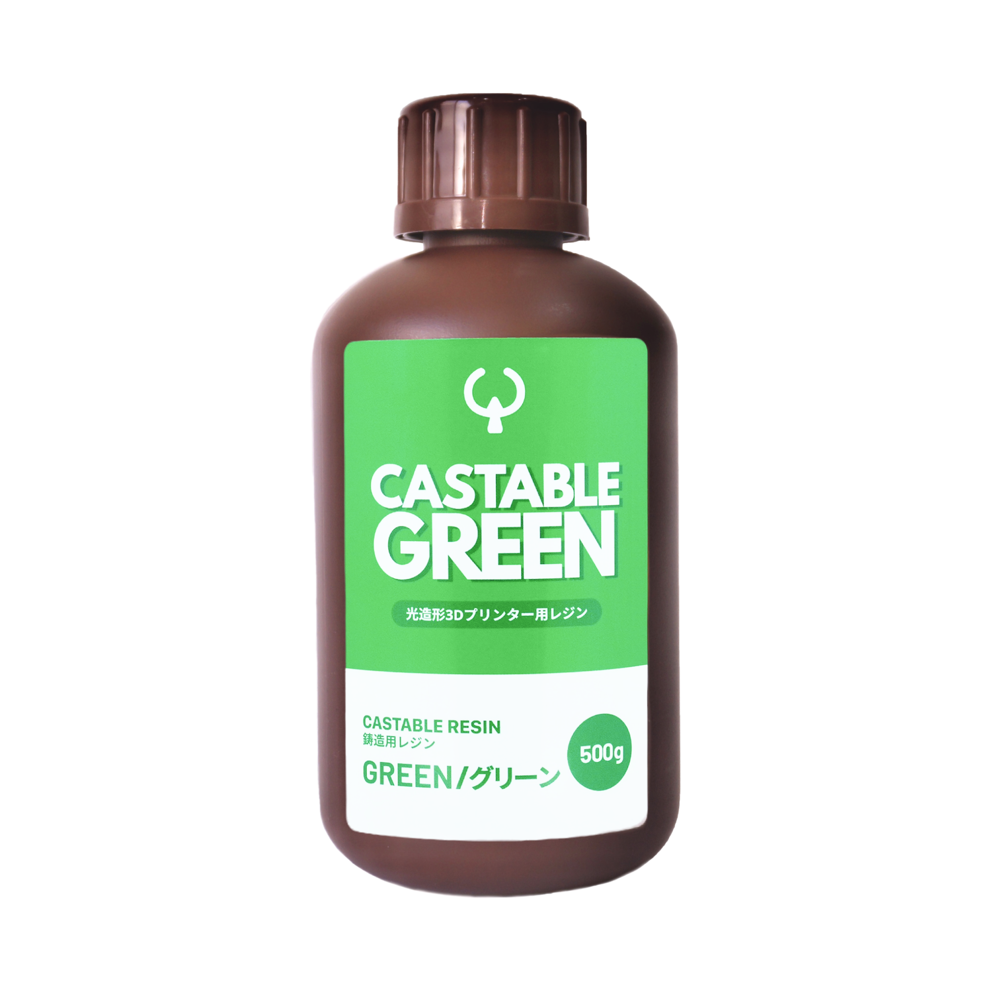 ３Dプリンター用レジン - キャスタブルグリーン｜500ｇ 金属床やクラスプの鋳造に適した強度設計のキャスタブルレジン
