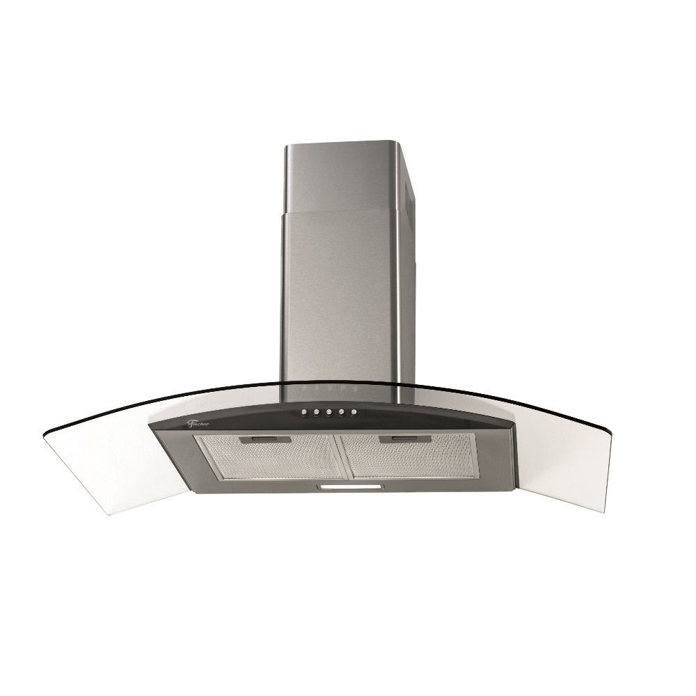 FISCHER-COIFA PAREDE FIT 90CM VD INOX