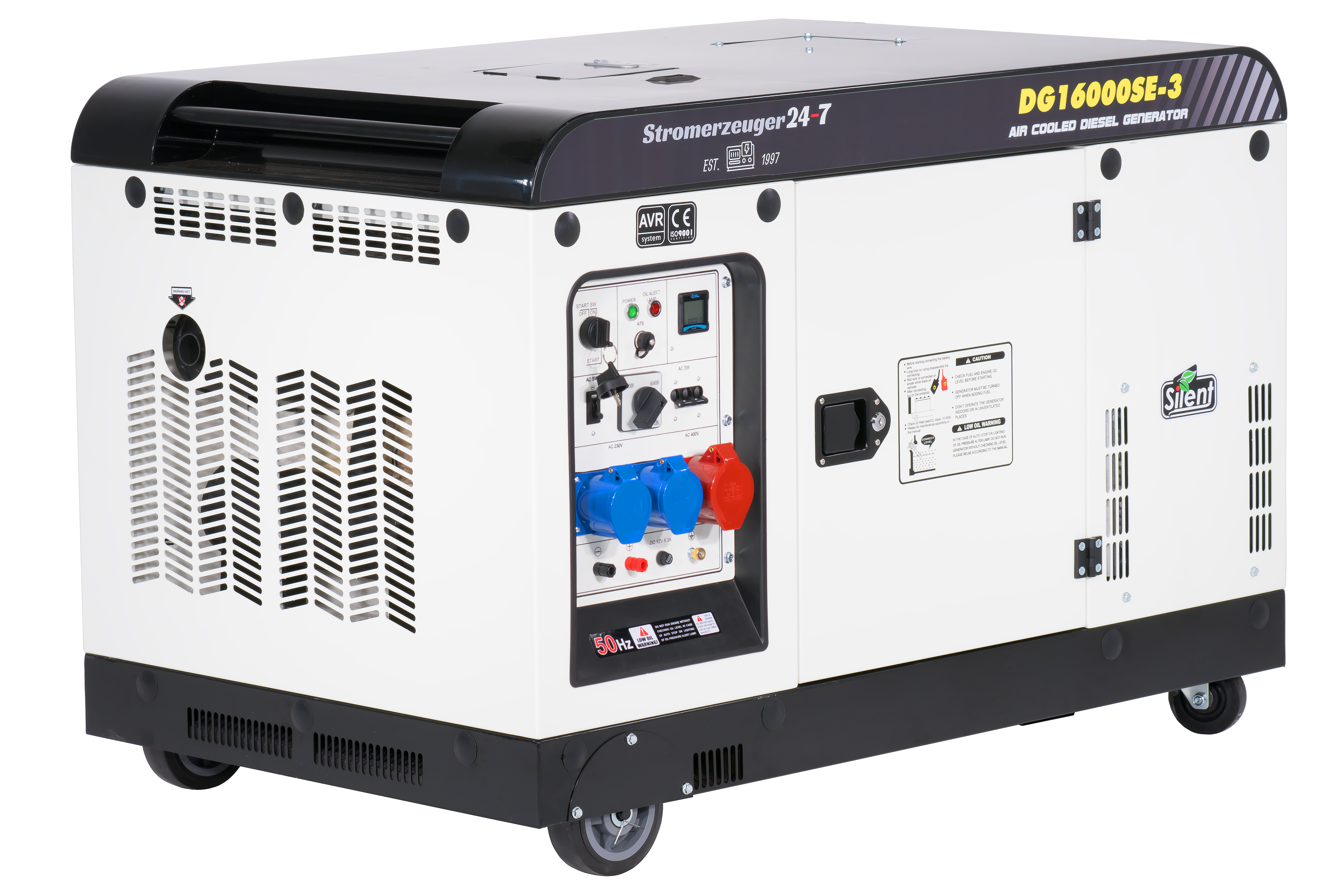 Diesel Stromaggregat Silent 15kVA ATS Stromerzeuger AVR 02824