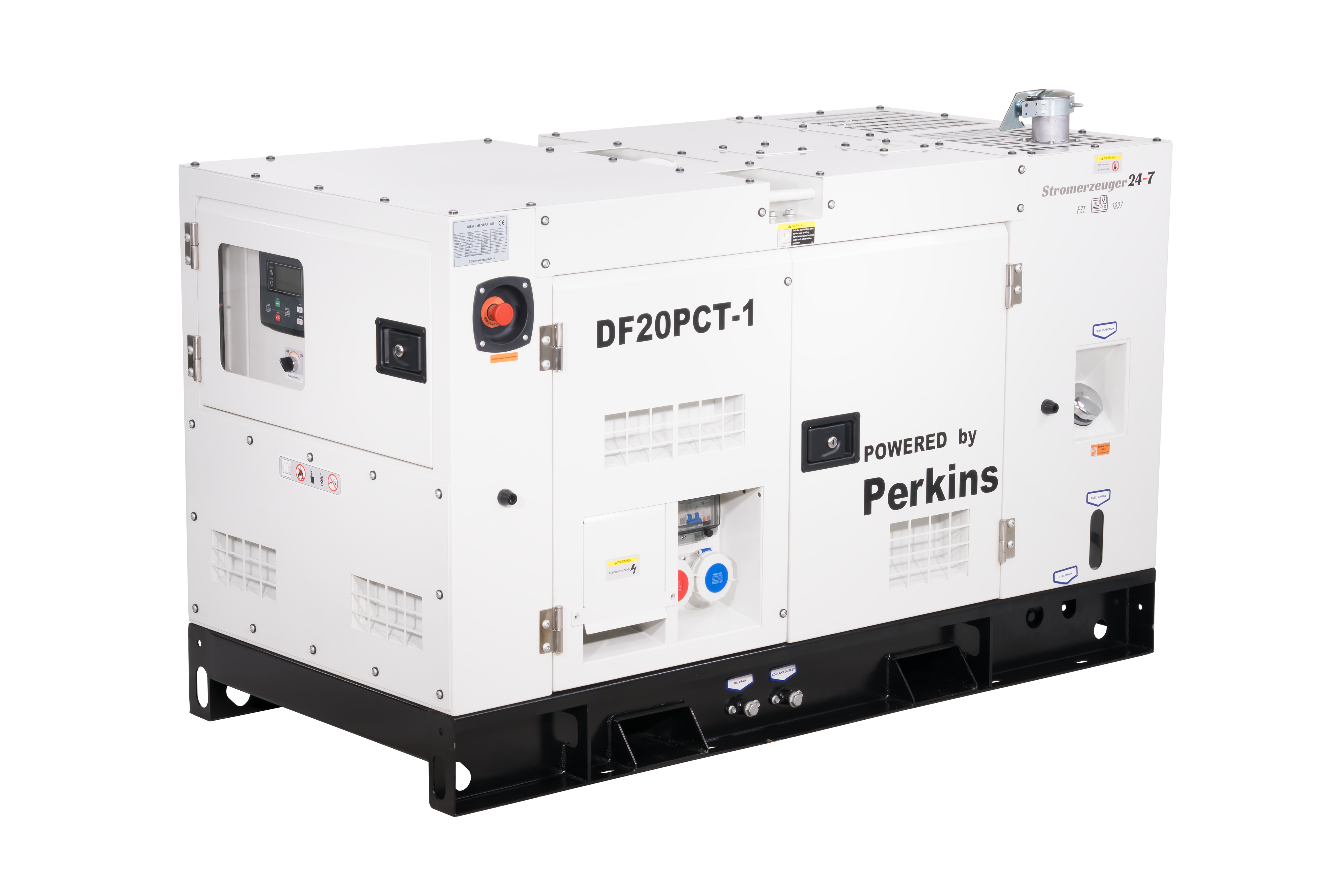 Perkins Diesel Stromerzeuger 20kVA Wassergekühlt 230V 400V Notstrom ATS 02842