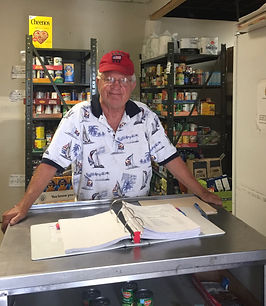 Eureka Food Pantry volunteer ready to help
