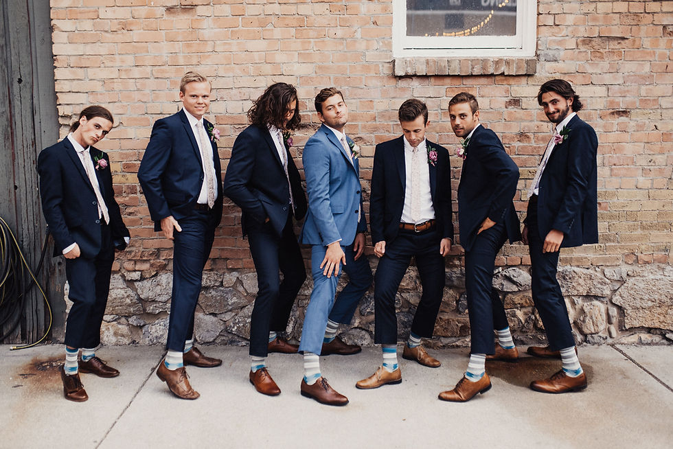 Grooms & Groomsmen Matching Color Socks