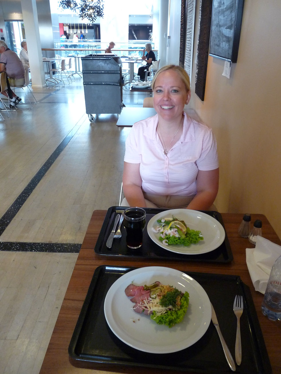 Tonya having Smørrebrød