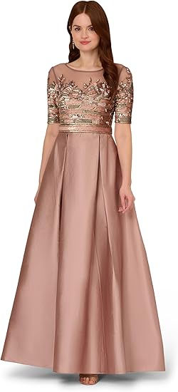 Amazon Adrianna Papell Tafetta Dress
