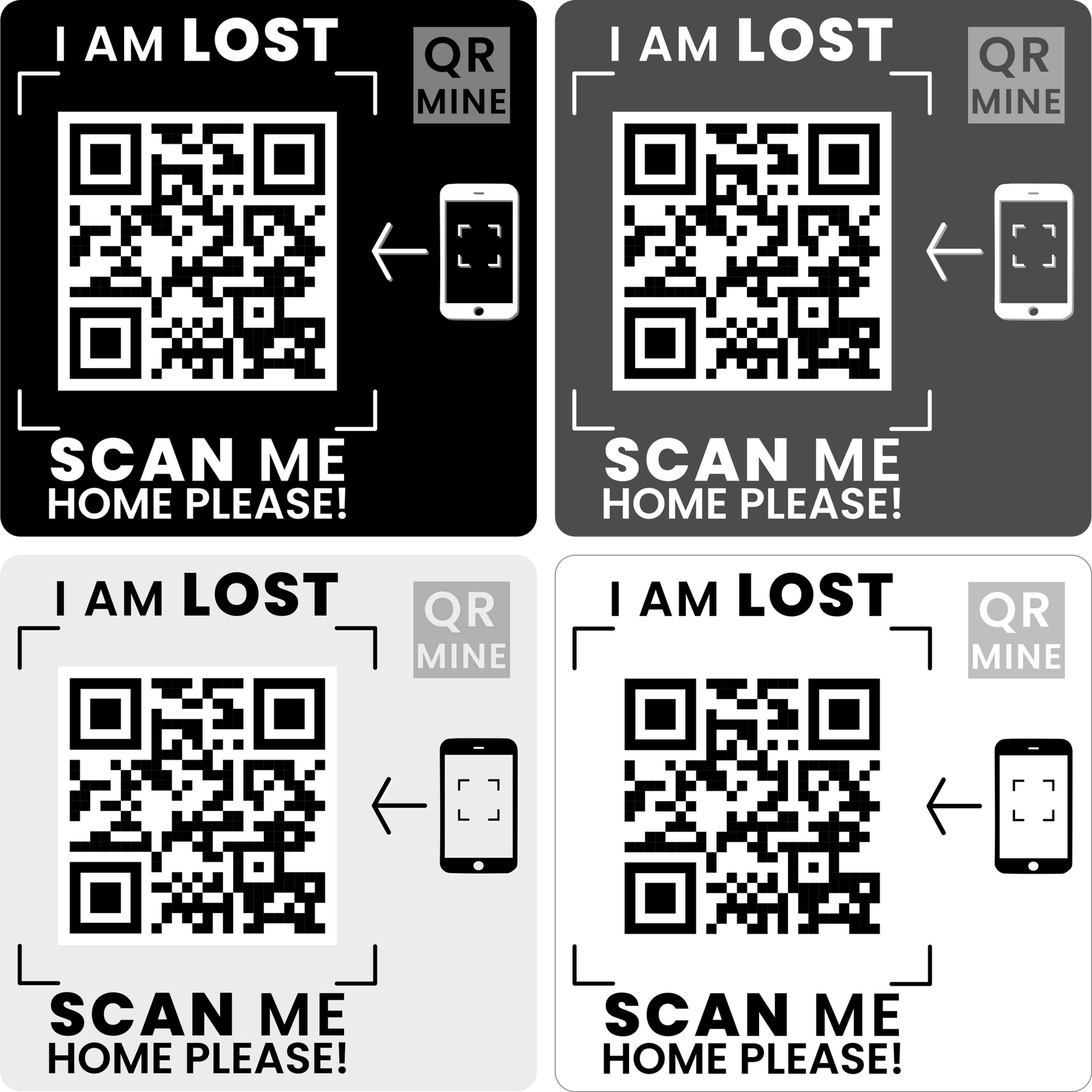 Aufkleber groß & dezent