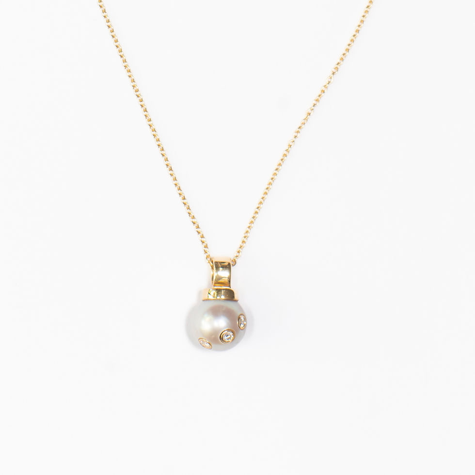 Thumbnail: My Bubble Black Lip Pearl Yellow Gold