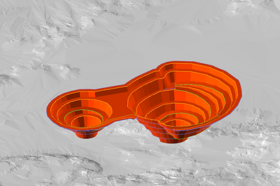 Optimized open pit shell based on economic and geotechnical parameters