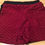 Thumbnail: Burgundy Honeycomb Booty Scrunching Shorts
