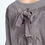 Thumbnail: Gray Velour Lace Up Sweatshirt