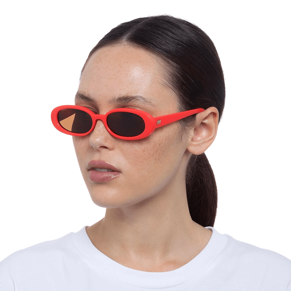 Thumbnail: LeSpecs - OUTTA LOVE l ELECTRIC ORANGE - Side View - Female