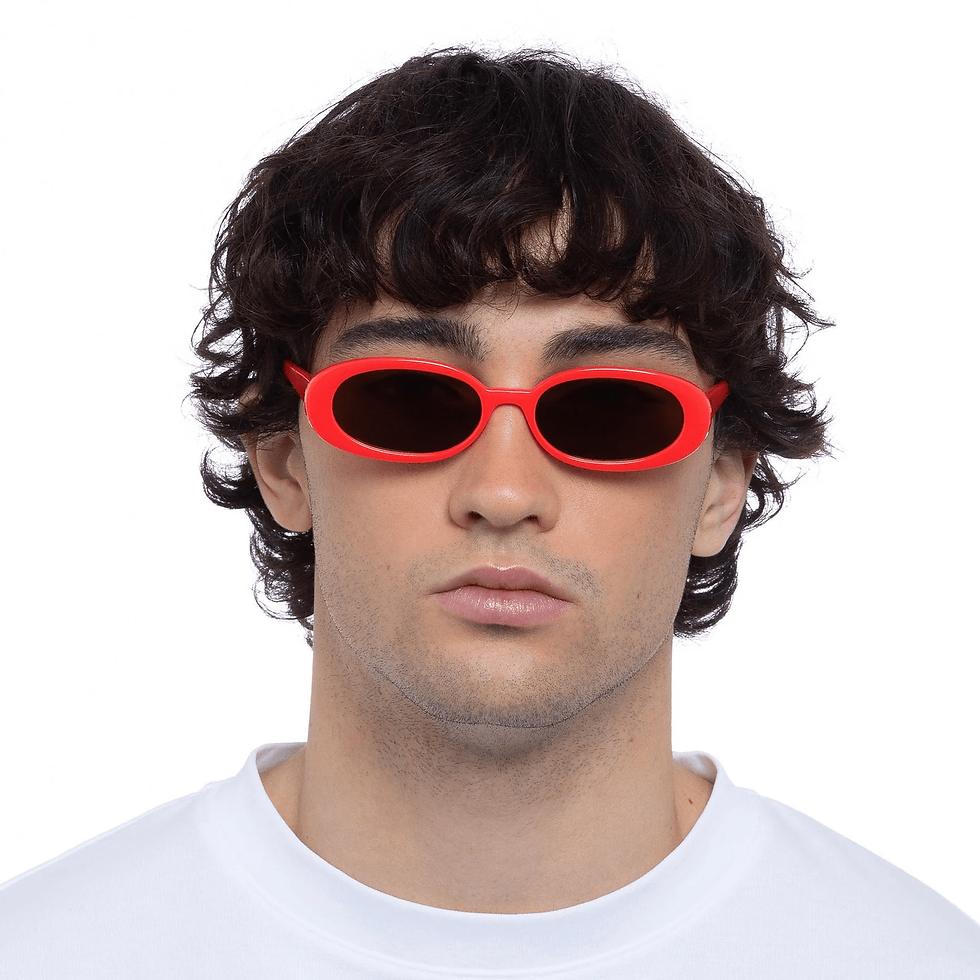 Thumbnail: LeSpecs - OUTTA LOVE l ELECTRIC ORANGE - Front Profile View - Male
