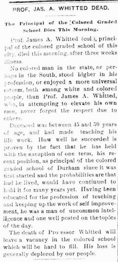 James A Whitted Obituary
