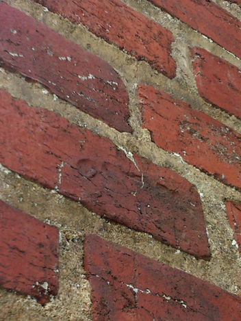 Hand and Footprints left in the bricks at Stagville