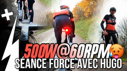 Gagner en force - 500w à 60RPM - Hugo va-t-il tenir ma roue jusqu'au bout ? #plusdewatts s3e2