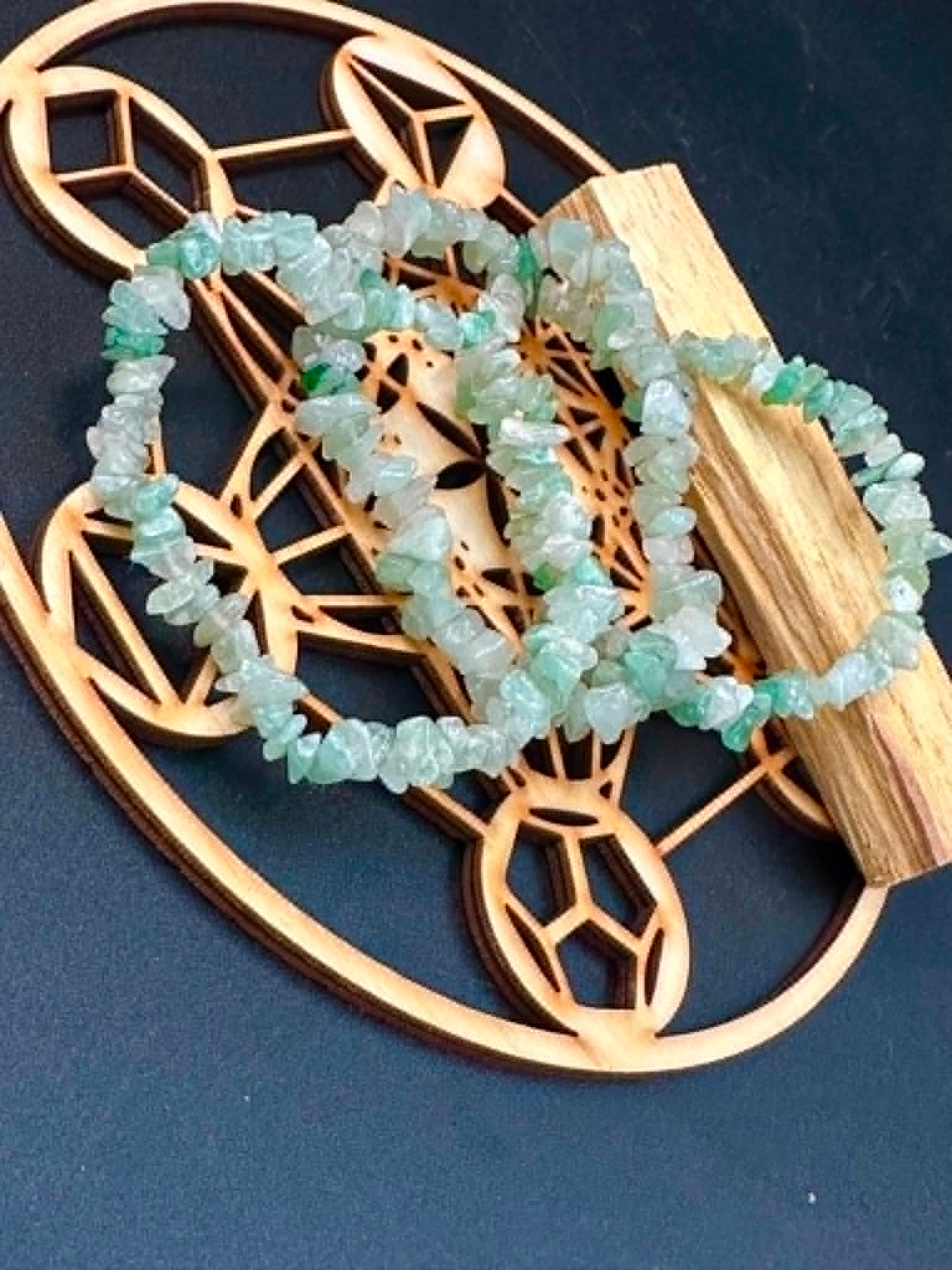 Bracelet Baroque Aventurine verte