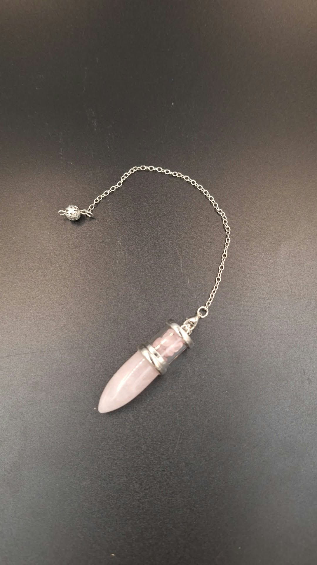 Pendule ésotérique Quartz Rose