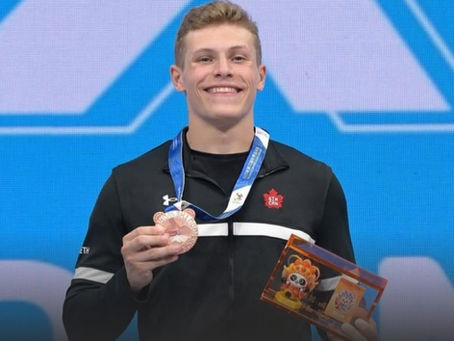 The talented double mini trampolinist captured the bronze medal at the 2025 World Games this weekend.