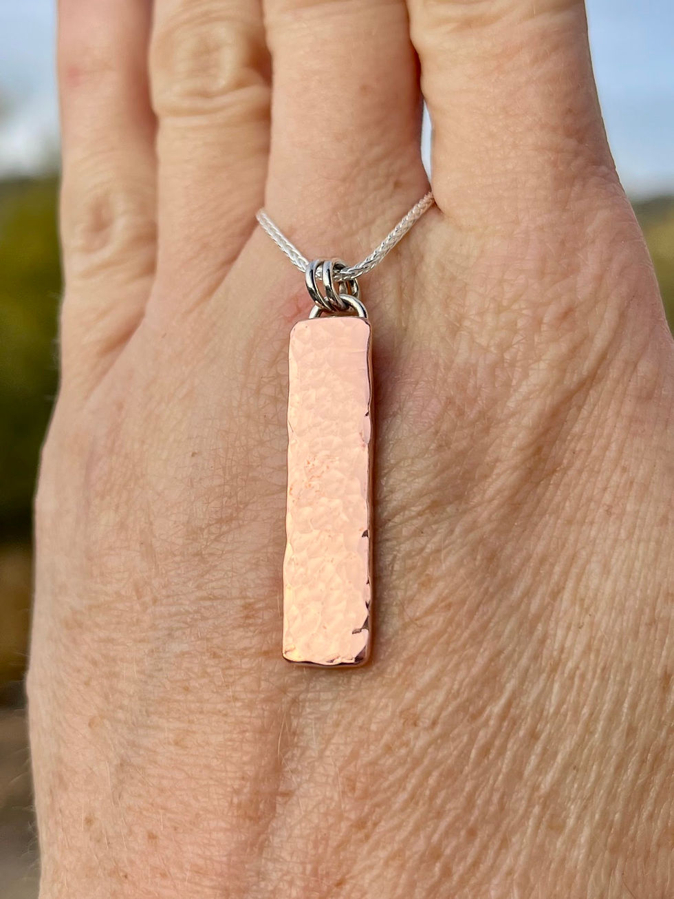 Thumbnail: Copper Vertical Bar Necklace