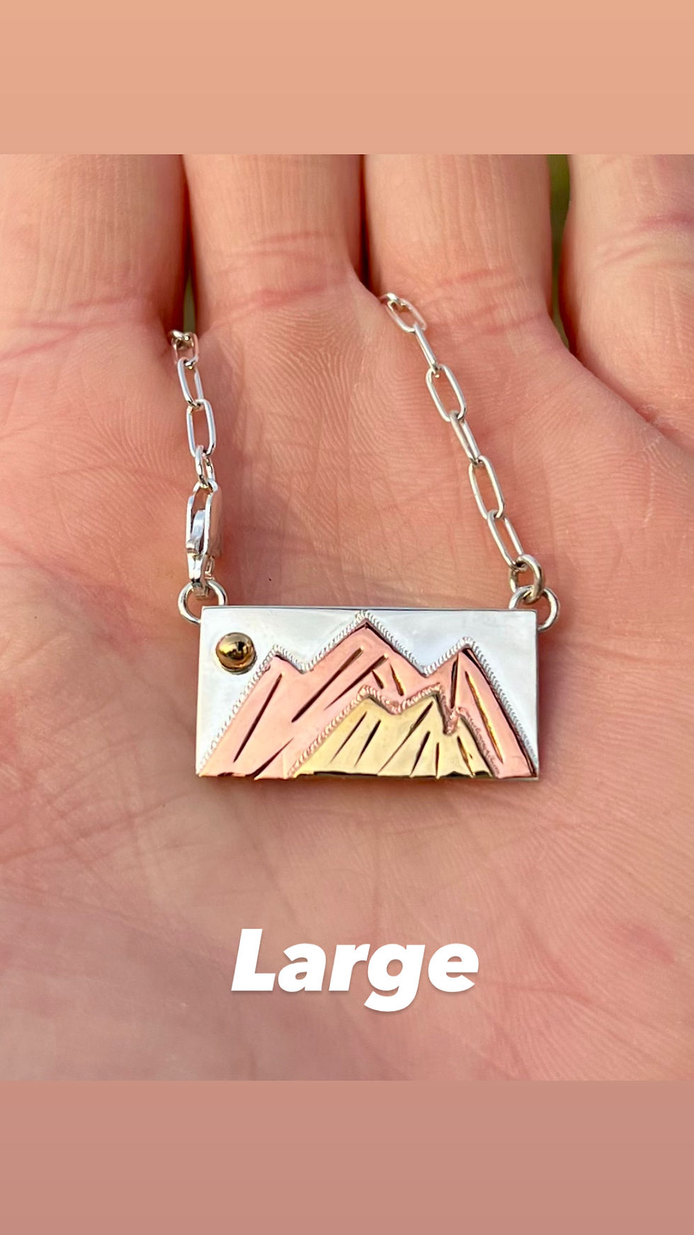 Thumbnail: Rocky Mountain Sky Necklace - Small & Large