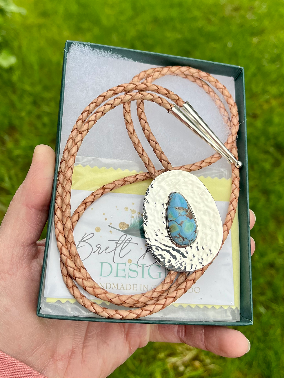 Thumbnail: Golden Hills Turquoise Bolo Tie