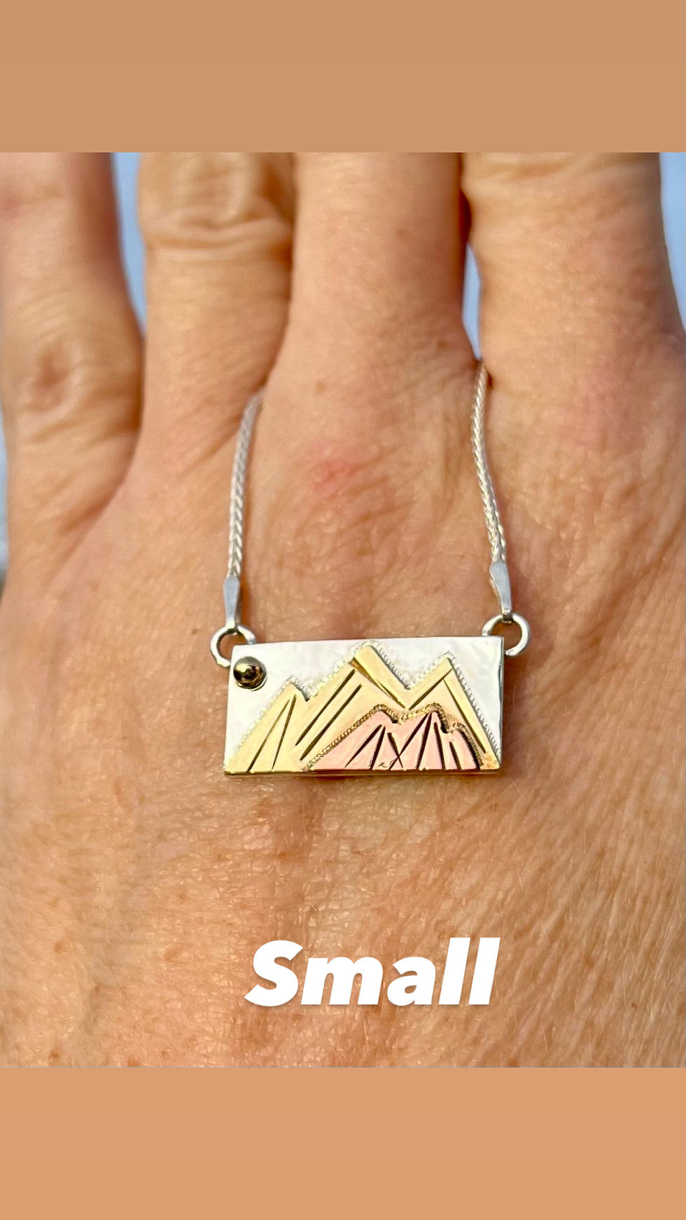 Thumbnail: Rocky Mountain Sky Necklace - Small & Large
