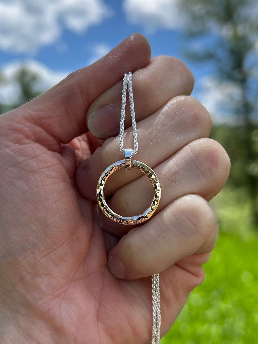 Thumbnail: "Circle of Life" Infinity 14ky Gold Fill Pendant Necklace
