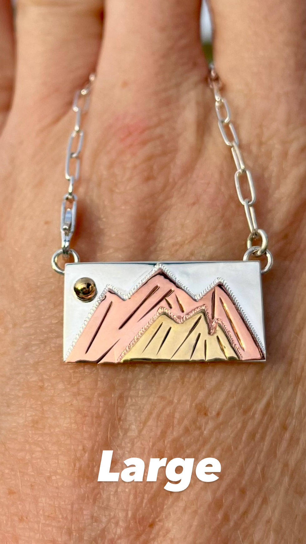 Thumbnail: Rocky Mountain Sky Necklace - Small & Large