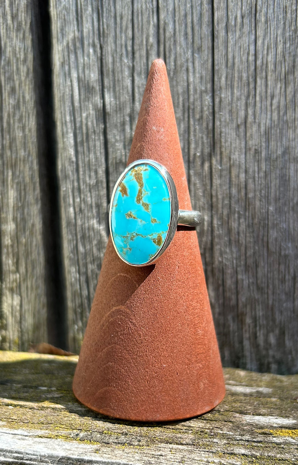 Thumbnail: King's Manassa Turquoise and Sterling Silver Ring