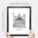 Thumbnail: Hand-Drawn Church Portrait Sketch