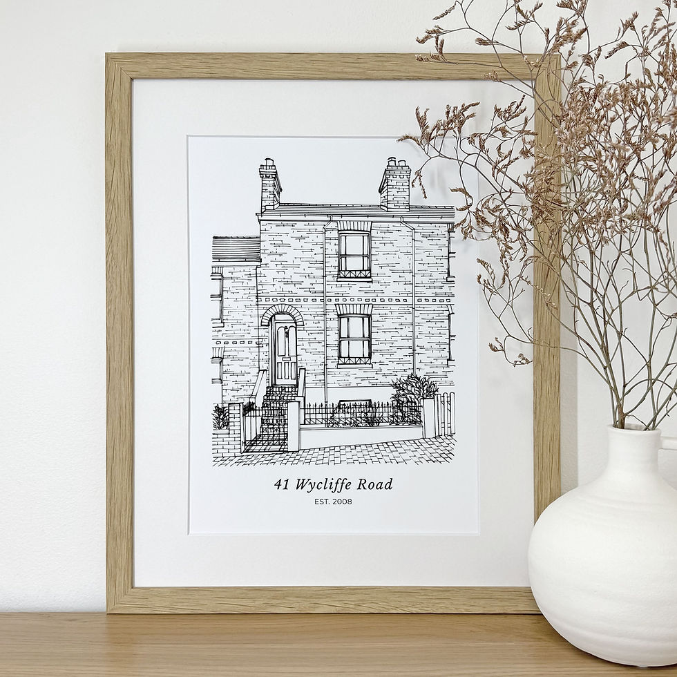 Thumbnail: Personalised House Portrait Sketch
