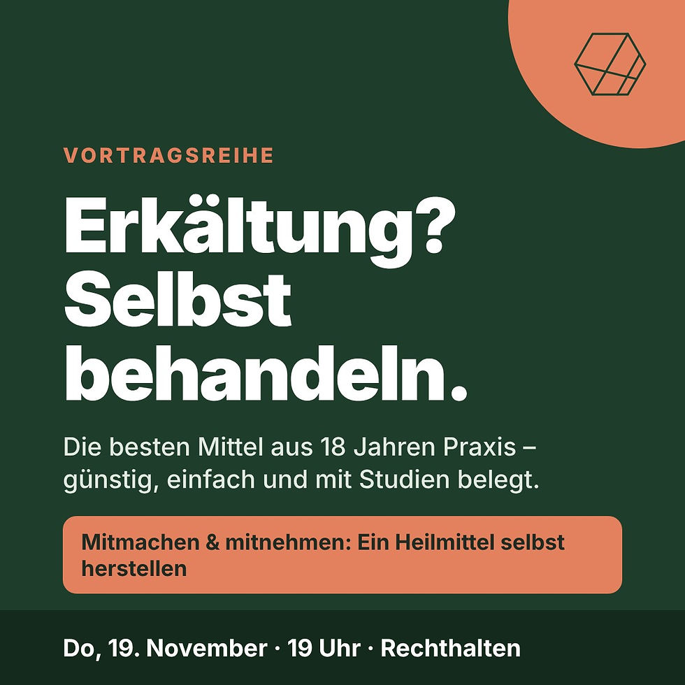 Erkältung? Selbst behandeln.