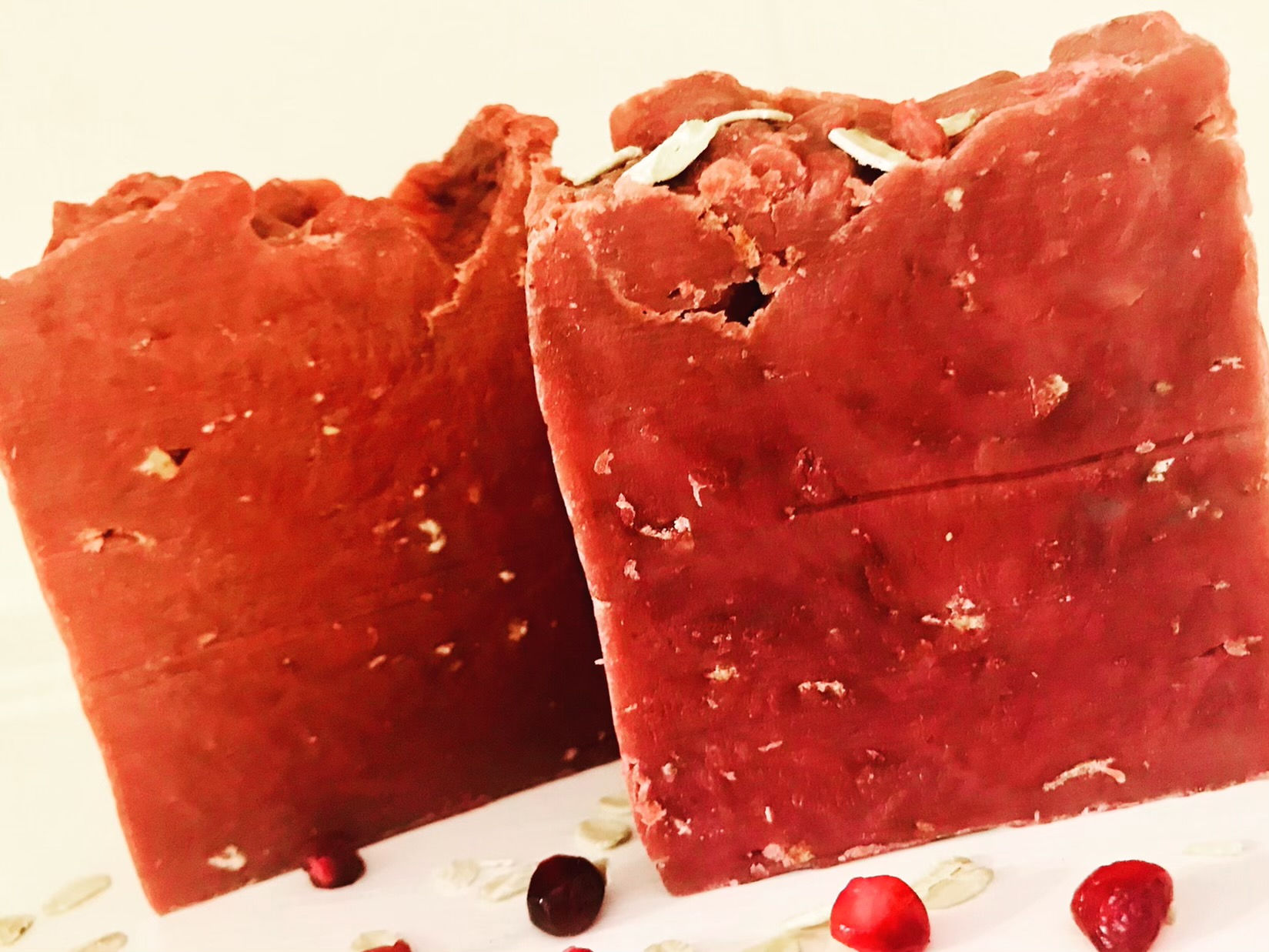 Pomegranate Oatmeal Goat Milk Soap Bar