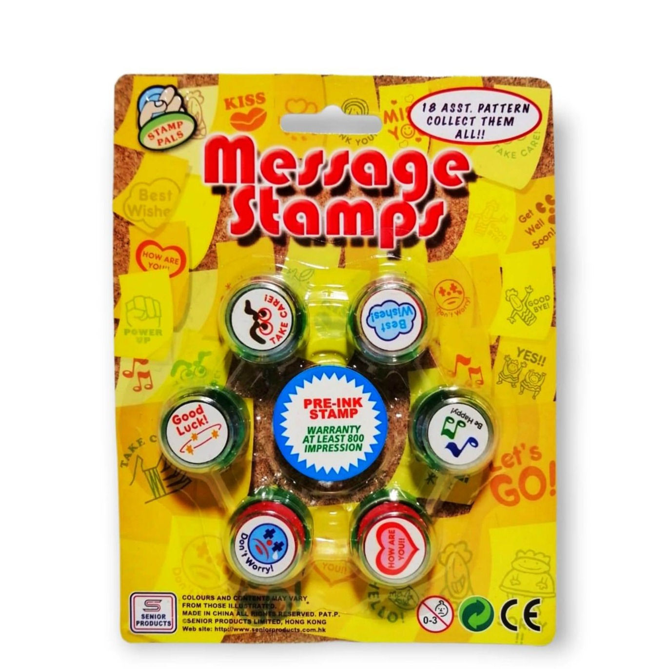 Message Stamps Verde Manualidad Senior