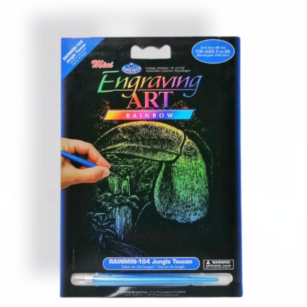 Rainbow Jungle Toucan Pinta por número Royal