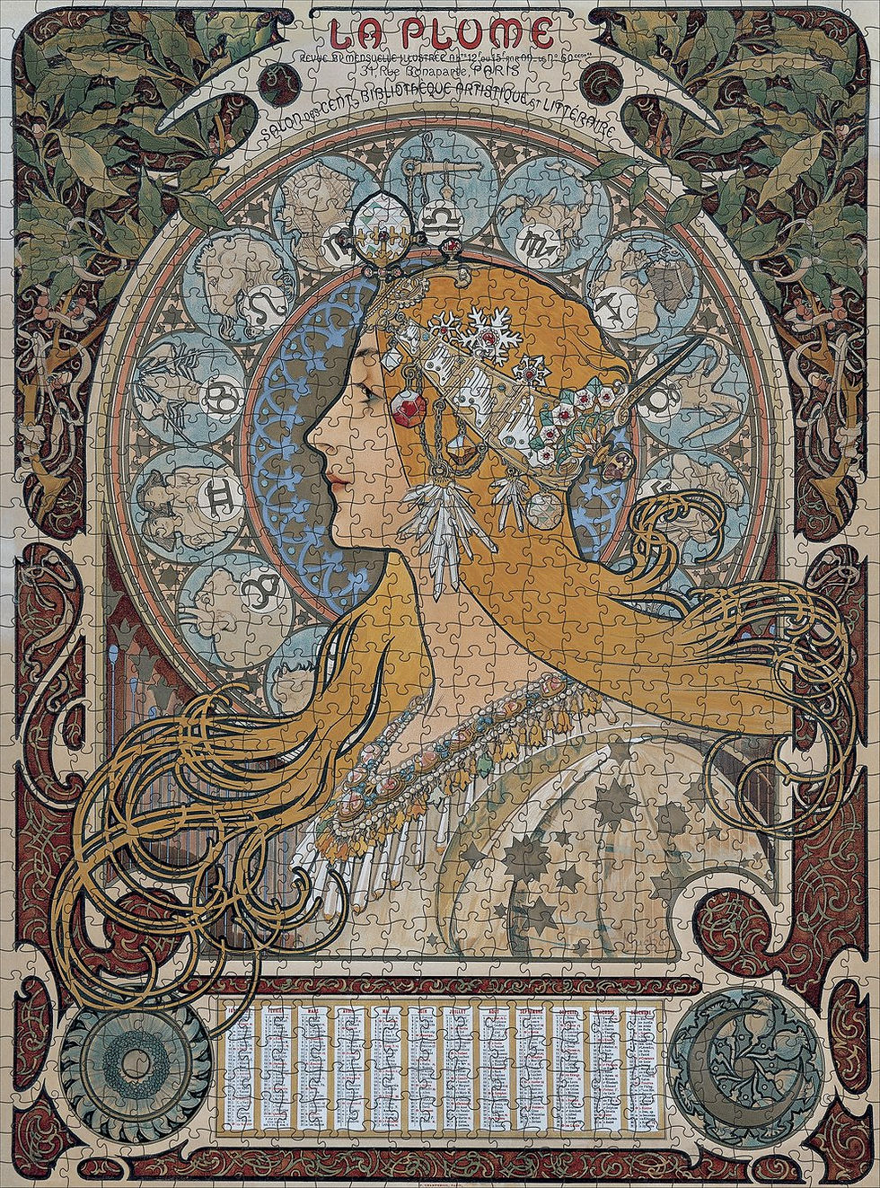 Miniatura: Zodiac Alphonse Mucha Rompecabezas 1000 piezas Pomegranate