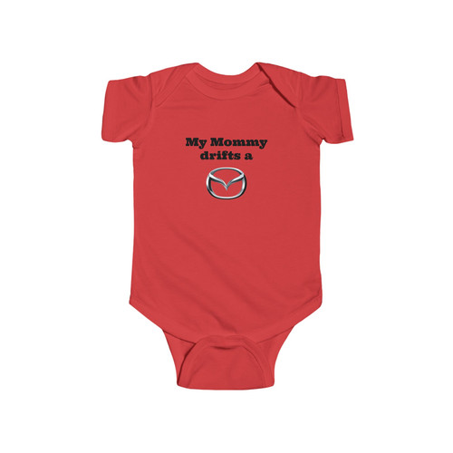 My Mommy drifts a Mazda Infant Fine Jersey Bodysuit | Digital